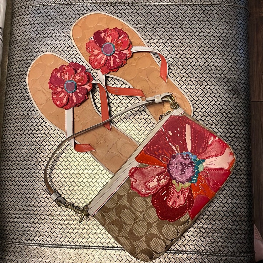 Coach purse and sandals